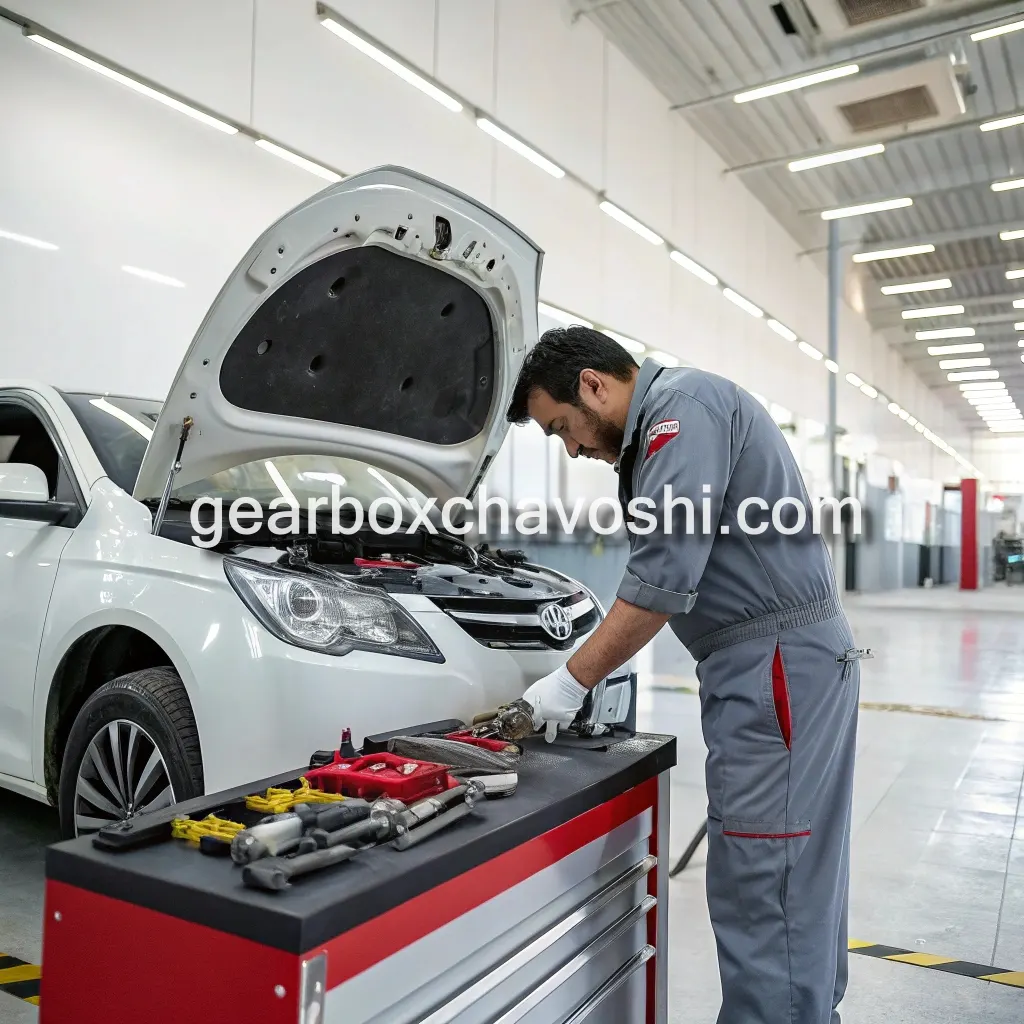 عکس گیربکس چاووشی تعمیر گیربکس خودرو هایما چینی در تهران شهرک غرب